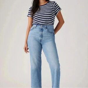 LEVIS RIBCAGE STRAIGHT JEANS SIZE 26 length 27